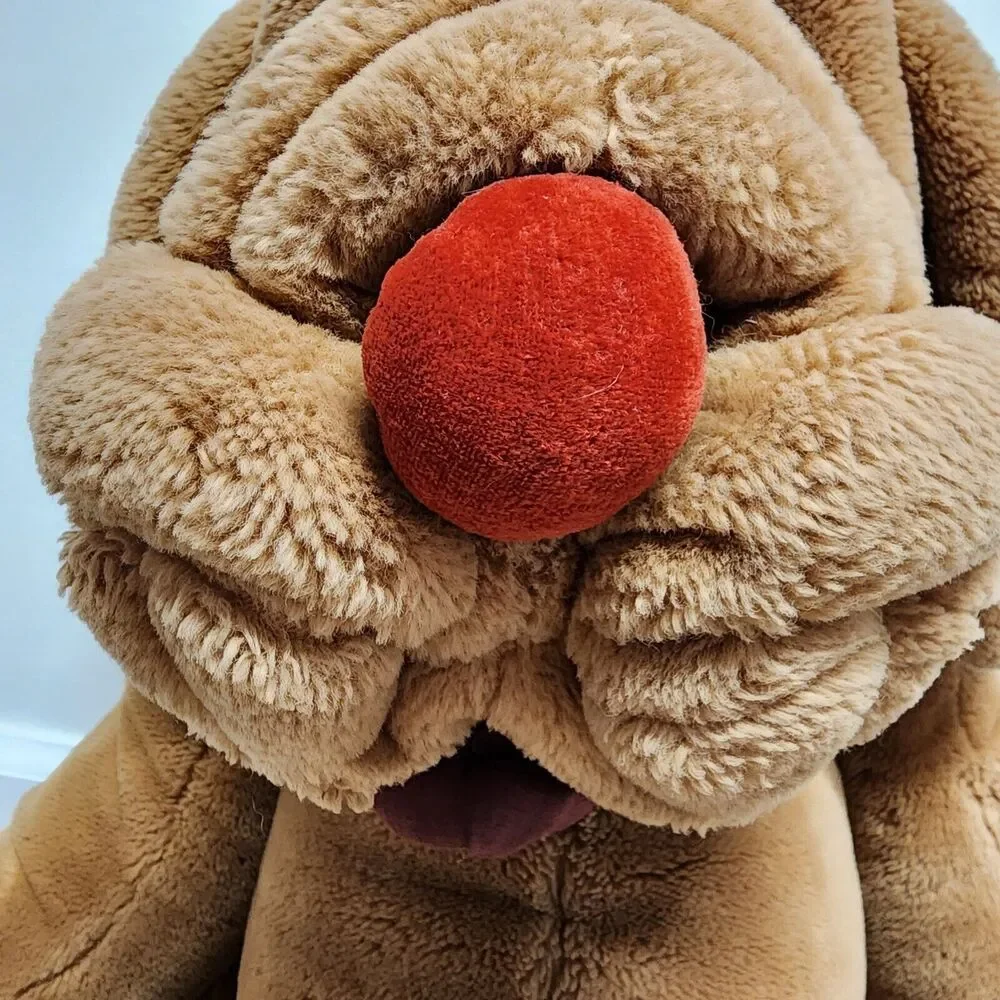 Vintage Ganzbros Wrinkles Dog Puppet Jumbo Plush 28